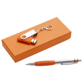 Купить Набор Notes: ручка и флешка 8 Гб, оранжевый