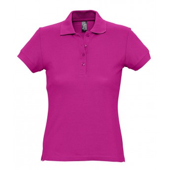 Купить Рубашка поло женская PASSION 170 темно-розовая (фуксия), размер M