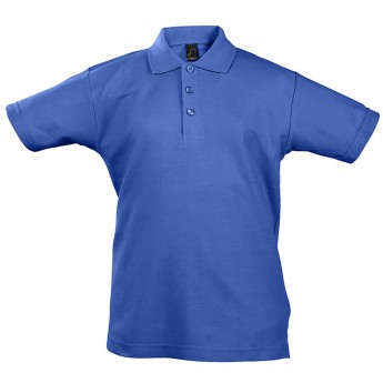Купить Рубашка поло детская Summer II Kids, ярко-синяя, на рост 106-116 см