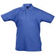 Рубашка поло детская Summer II Kids, ярко-синяя, на рост 106-116 см
