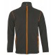 Куртка мужская NOVA MEN 200, темно-серая с оранжевым, размер XL