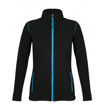 Купить Куртка женская NOVA WOMEN 200, черная с ярко-голубым, размер S