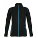 Куртка женская NOVA WOMEN 200, черная с ярко-голубым, размер XL