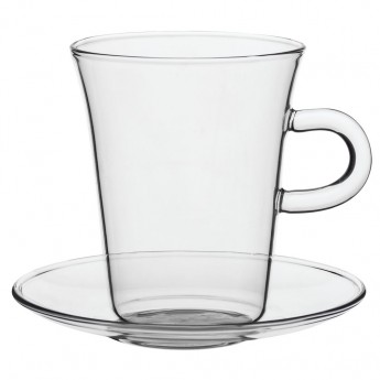 Купить Чашка с блюдцем Glass Duo