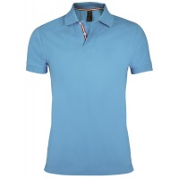 Рубашка поло мужская PATRIOT 200, голубая, размер L