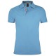 Рубашка поло мужская PATRIOT 200, голубая, размер M