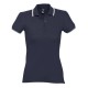 Рубашка поло женская Practice women 270 темно-синяя с белым, размер L