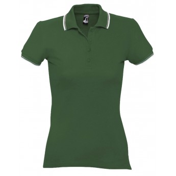 Купить Рубашка поло женская Practice women 270 зеленая с белым, размер L