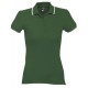 Рубашка поло женская Practice women 270 зеленая с белым, размер M
