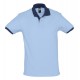 Рубашка поло Prince 190 голубая с темно-синим, размер M