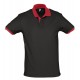 Рубашка поло Prince 190 черная с красным, размер XXL