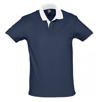 Купить Рубашка поло Prince 190, темно-синяя с белым, размер XXL