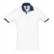 Рубашка поло Prince 190 белая с темно-синим , размер XXL