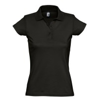 Рубашка поло женская Prescott women 170 черная, размер L