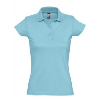 Рубашка поло женская Prescott women 170 бирюзовая, размер L