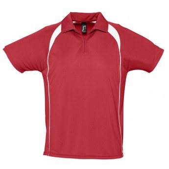Купить Спортивная рубашка поло Palladium 140 красная с белым, размер M