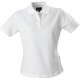 Рубашка поло стретч женская ALBATROSS, белая, размер M