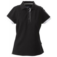 Рубашка поло женская ANTREVILLE, черная, размер XL