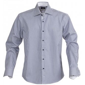 Купить Рубашка мужская в полоску RENO, темно-синяя, размер M