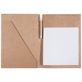 Купить Папка Fact-Folder формата А4 c блокнотом, крафт