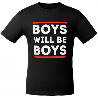 Купить Футболка Boys Will Be Boys, черная, размер L