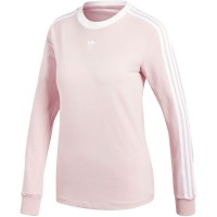 Футболка женская с длинным рукавом 3 Stripes LS, розовая, размер L