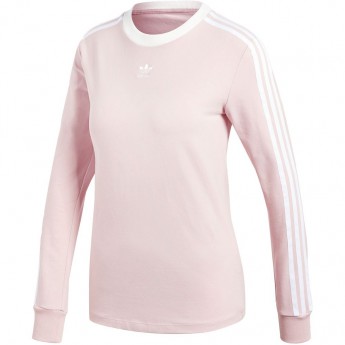 Купить Футболка женская с длинным рукавом 3 Stripes LS, розовая, размер L