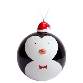 Купить Елочный шар с фигуркой «Новогодний пингвин», 9 см