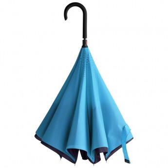 Купить Зонт наоборот Unit Style, трость, сине-голубой