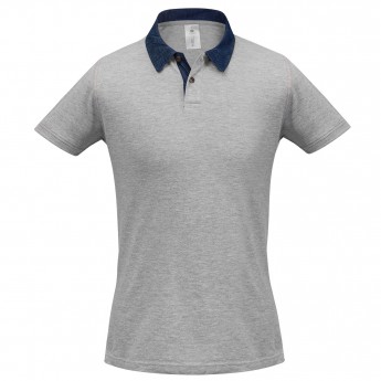 Купить Рубашка поло мужская DNM Forward серый меланж, размер S