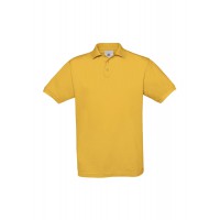Рубашка поло Safran желтая, размер M