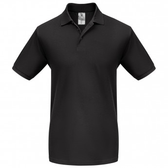 Купить Рубашка поло Heavymill черная, размер XXL