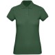 Рубашка поло женская Inspire темно-зеленая, размер XL