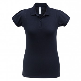 Купить Рубашка поло женская Heavymill темно-синяя, размер L