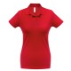 Рубашка поло женская ID.001 красная, размер M