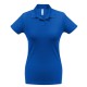Рубашка поло женская ID.001 ярко-синяя, размер XXL
