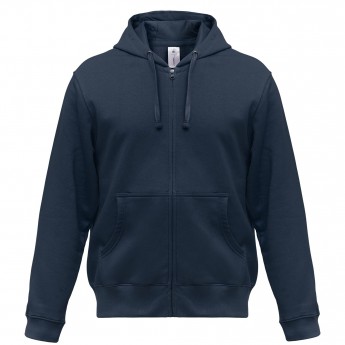 Купить Толстовка мужская Hooded Full Zip темно-синяя, размер XXL