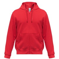 Толстовка мужская Hooded Full Zip красная, размер L