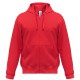 Толстовка мужская Hooded Full Zip красная, размер XL