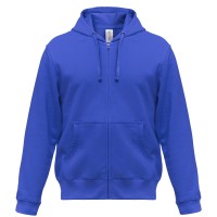 Толстовка мужская Hooded Full Zip ярко-синяя, размер L