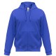 Толстовка мужская Hooded Full Zip ярко-синяя, размер L