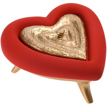 Купить Шкатулка «Сердце», красно-золотая