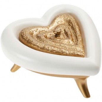 Купить Шкатулка «Сердце», бело-золотая