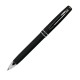 Шариковая ручка, Consul, нажимной мех-м,корпус-алюминий,покрытие-soft touch,отд.-хром, черный, для зеркальной лазерной гравировки