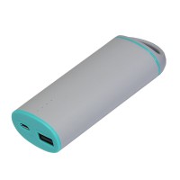 Внешний аккумулятор, Travel Max PB, 4000 mAh, пластик, покрытие-soft touch, 92х46х23 мм, серый/мятный, подарочная упаковка с блистером