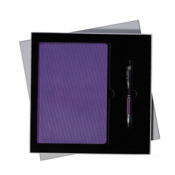 Купить Подарочный набор Portobello/Rain фиолетовый (Ежедневник недат А5, Ручка)