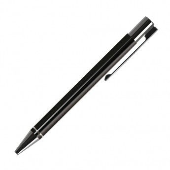 Купить Шариковая ручка, Regatta, корпус- алюминий, покрытие черный матовый, отделка - хром. детали