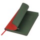 Ежедневник недатированный, Portobello Trend, River side, 145х210, 256 стр, красный/зеленый (стикер, б/ленты) срез т.-зел