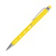 Шариковая ручка, Crystal, поворотный мех-м,корпус-алюминий, с гранями, под зеркальную лазер.гравировку, отд.-хром., силикон.стилус, желтый