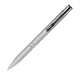 Шариковая ручка, Alpha, нажимной мех-м,корпус-алюминий,отд.-хром,покрытие-soft touch, серебряный, для зеркальной лазерной гравировки